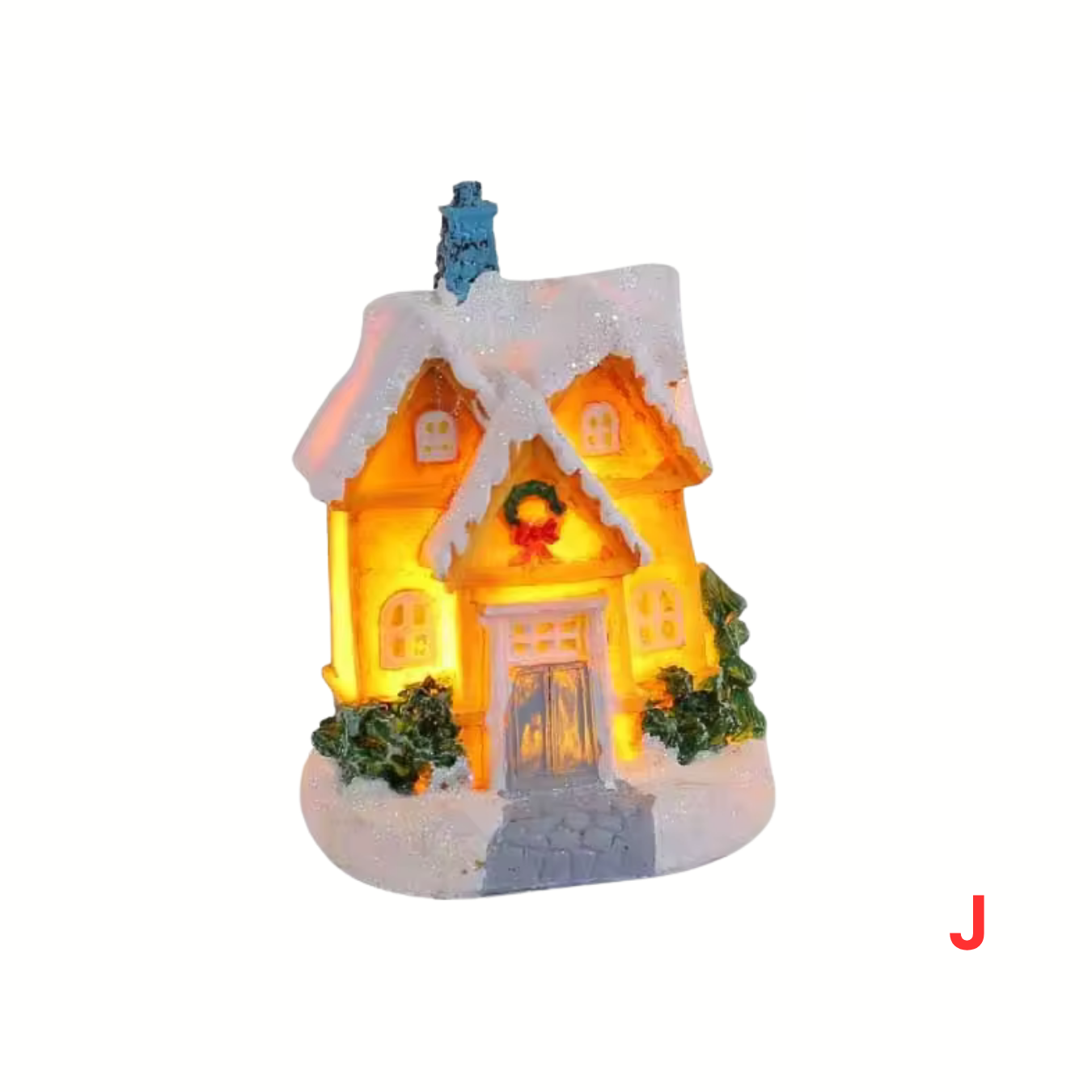 Weihnachtsdorf Häuschen Mini-LED-Dorfdeko