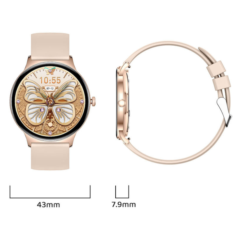 AeroSlim Damenuhr Ultraleichte Smartwatch