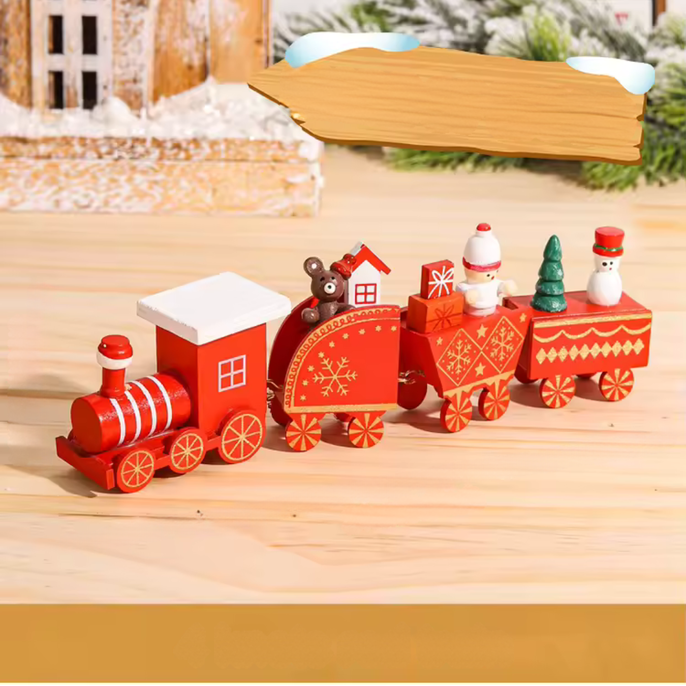 WeihnachtsExpress Deko | Festliche Miniaturzug-Dekoration für Zuhause