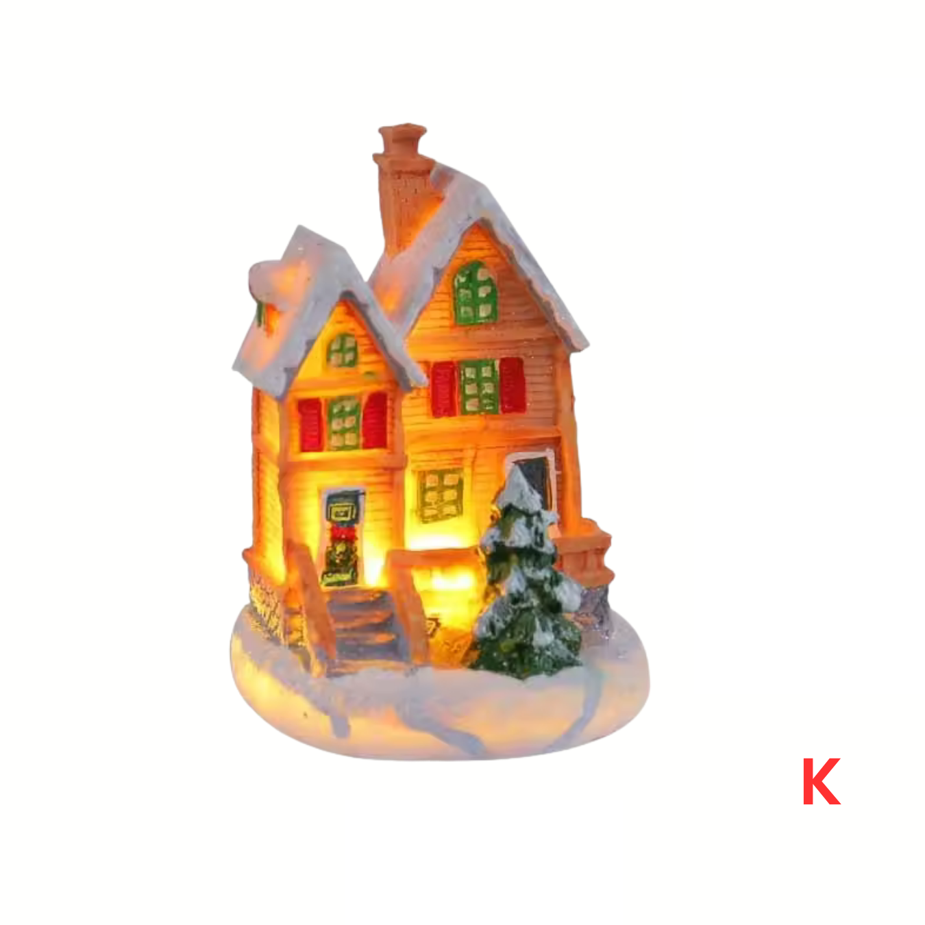 Weihnachtsdorf Häuschen Mini-LED-Dorfdeko