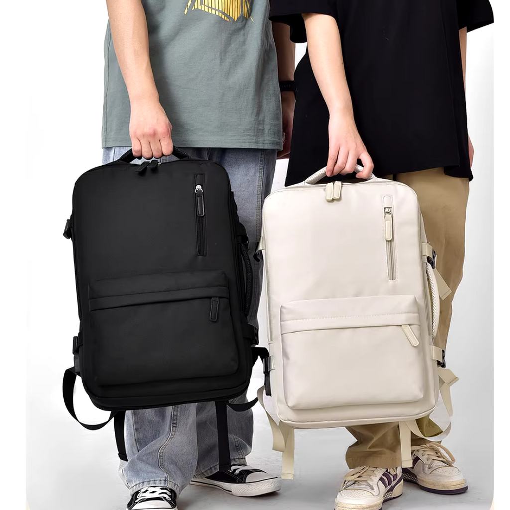 SakuraPack Beige | Wasserdichter & organisierter Studentenrucksack