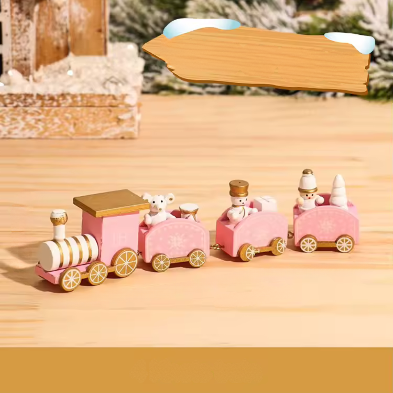 WeihnachtsExpress Deko | Festliche Miniaturzug-Dekoration für Zuhause