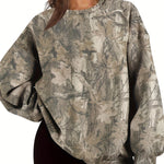 Oversized Sweatshirt – Camouflage Design – Für Freizeit und Alltag