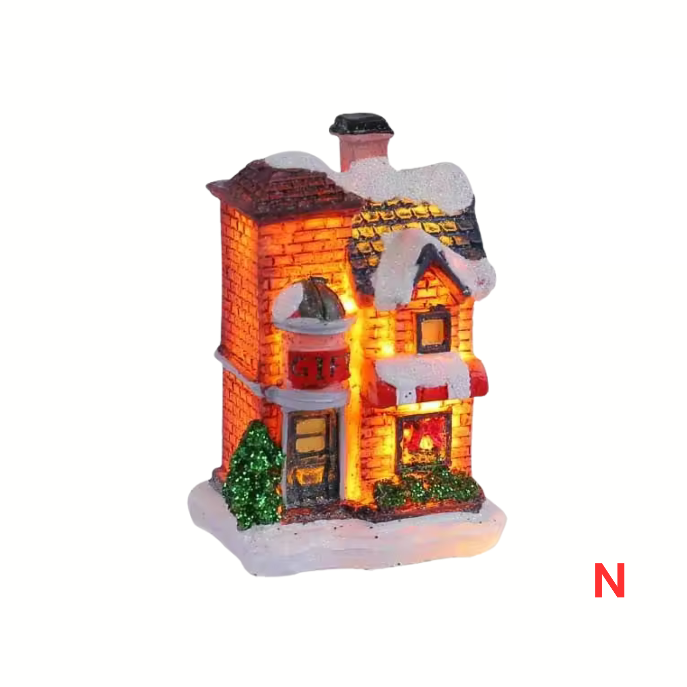 Weihnachtsdorf Häuschen Mini-LED-Dorfdeko