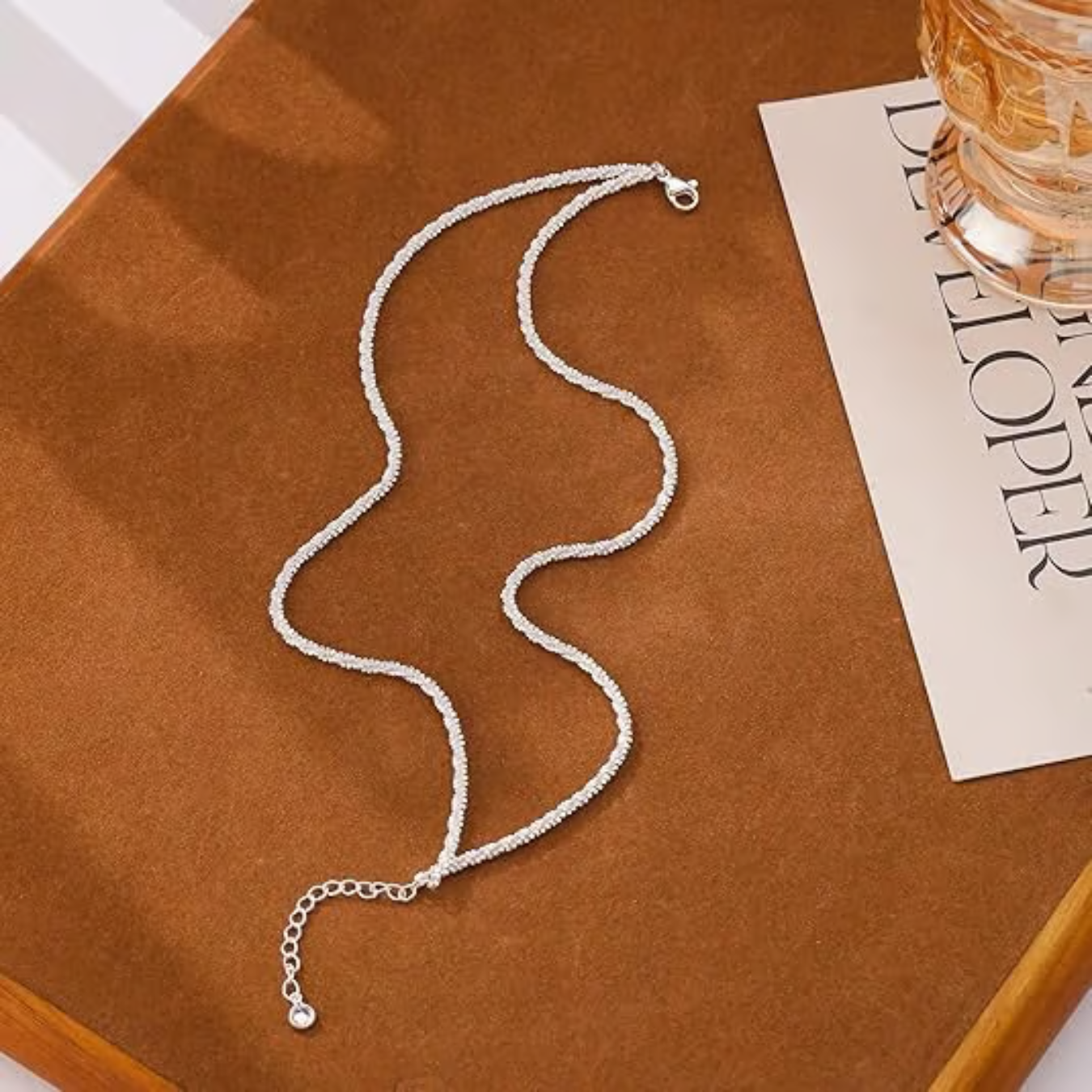 Estelle Fußkettchen silber | Verstellbar & Stilvoller Sommerschmuck für den Knöchel