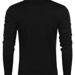 Halb-Reißverschluss Pullover | Schwarz