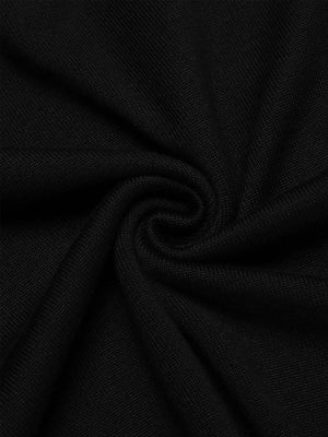 Halb-Reißverschluss Pullover | Schwarz
