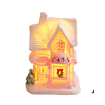 Weihnachtsdorf Rosa  | Niedliches LED-Häuschen in Rosa mit warmem Licht