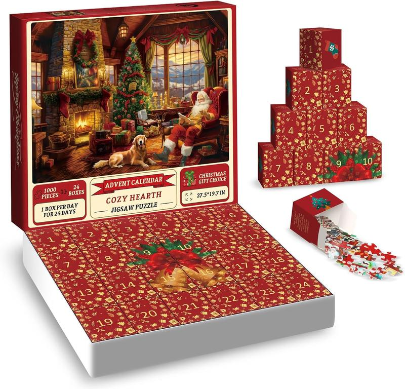 Festliches Puzzle-Countdown-Erlebnis – 1008 Teile Weihnachts-Puzzle