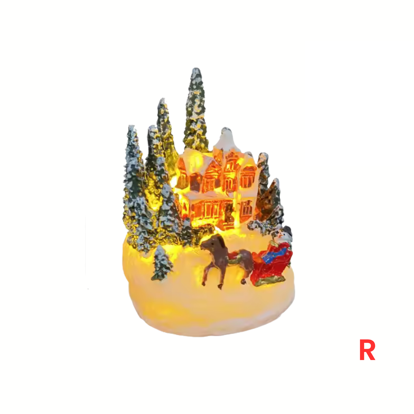 Weihnachtsdorf Häuschen Mini-LED-Dorfdeko