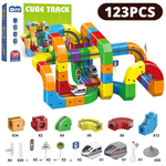 Bauklötze Set – Bunte Straßen- und Brückenbausteine – Fördert Kreativität