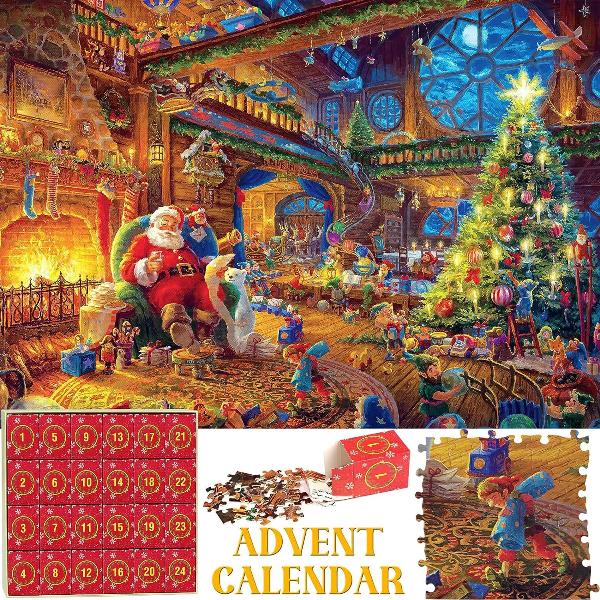 Festliches Puzzle-Countdown-Erlebnis – 1008 Teile Weihnachts-Puzzle