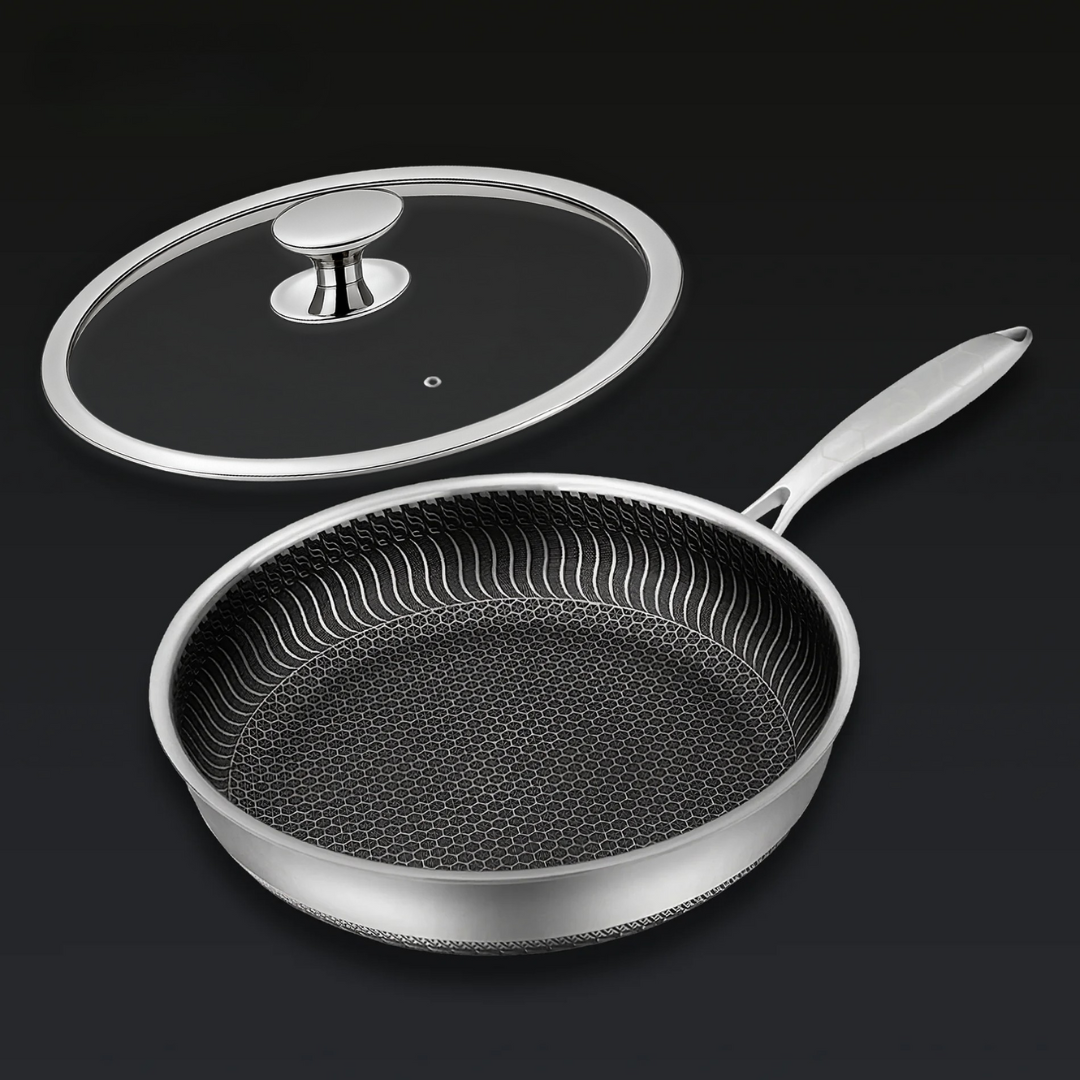 TitanPro Hybrid-Pfanne 20 cm – Edelstahl mit Antihaft-Technologie