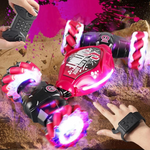 Stunt-Auto – Mit Handsteuerung und Fernbedienung – Mit LED-Lichtern – Für Kinder