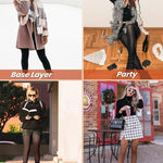 Stylish Winterwärme Strumpfhose | Fleece-gefüttert & transparenter Look