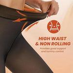 Stylish Winterwärme Strumpfhose | Fleece-gefüttert & transparenter Look