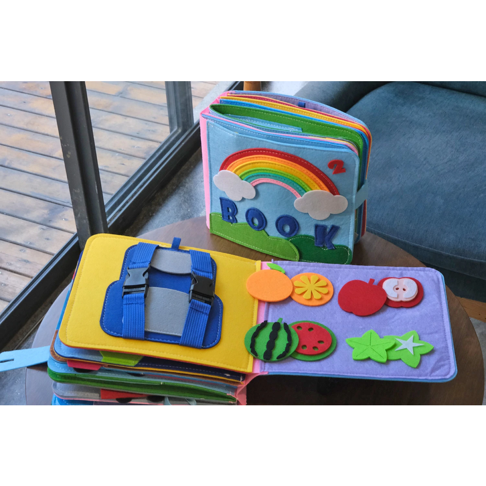 Lernbuch für Kinder – Mit Fühlbildern und bunten Szenen – Fördert Kreativität und Vorstellungskraft