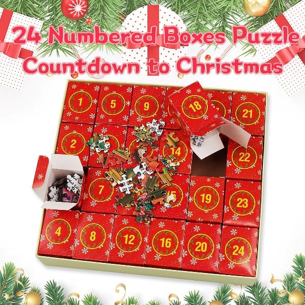 Festliches Puzzle-Countdown-Erlebnis – 1008 Teile Weihnachts-Puzzle