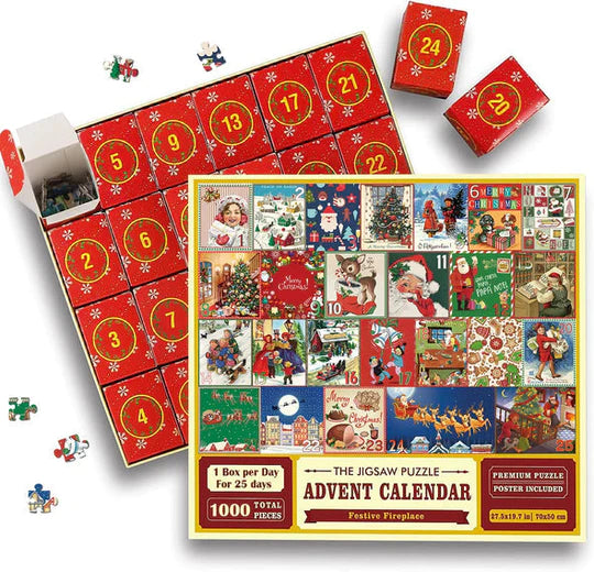 Festliches Puzzle-Countdown-Erlebnis – 1008 Teile Weihnachts-Puzzle