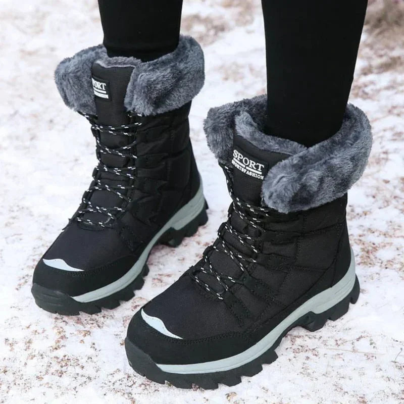 NordStep Winterstiefel Damen | Wasserdicht & Warm Gefüttert für Kalte Tage