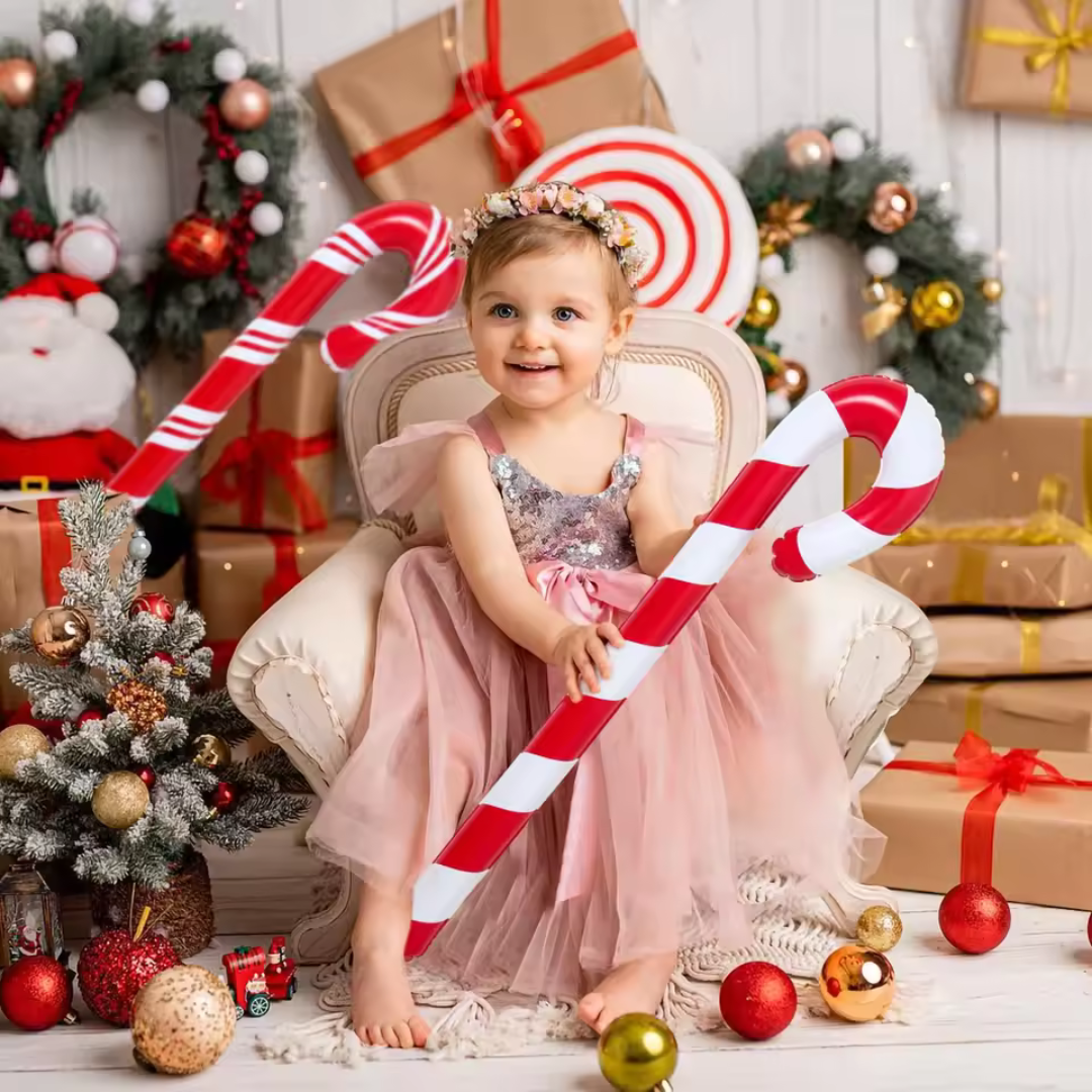 Aufblasbare Zuckerstange Weihnachtsdeko für festliche Wohnräume