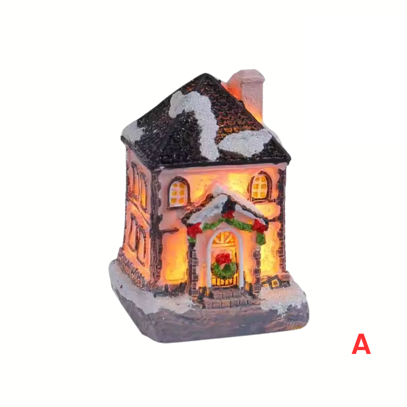 Weihnachtsdorf Häuschen Mini-LED-Dorfdeko