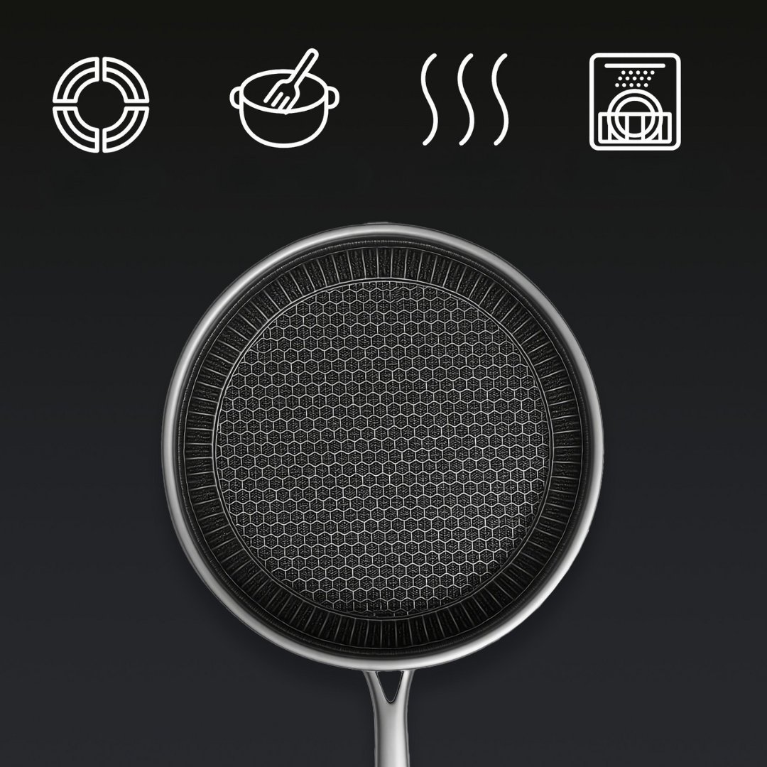 TitanPro Hybrid-Pfanne 20 cm – Edelstahl mit Antihaft-Technologie