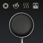 TitanPro Hybrid-Pfanne 20 cm – Edelstahl mit Antihaft-Technologie