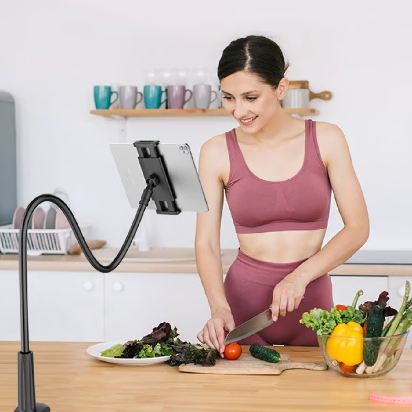 SmartDesk verstellbare Halterung | 360° drehbarer Tablet & Handy Ständer