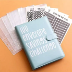 100 Umschläge Sparchallenge – Kompakt – Mit Verschluss – Für persönliche Finanzen