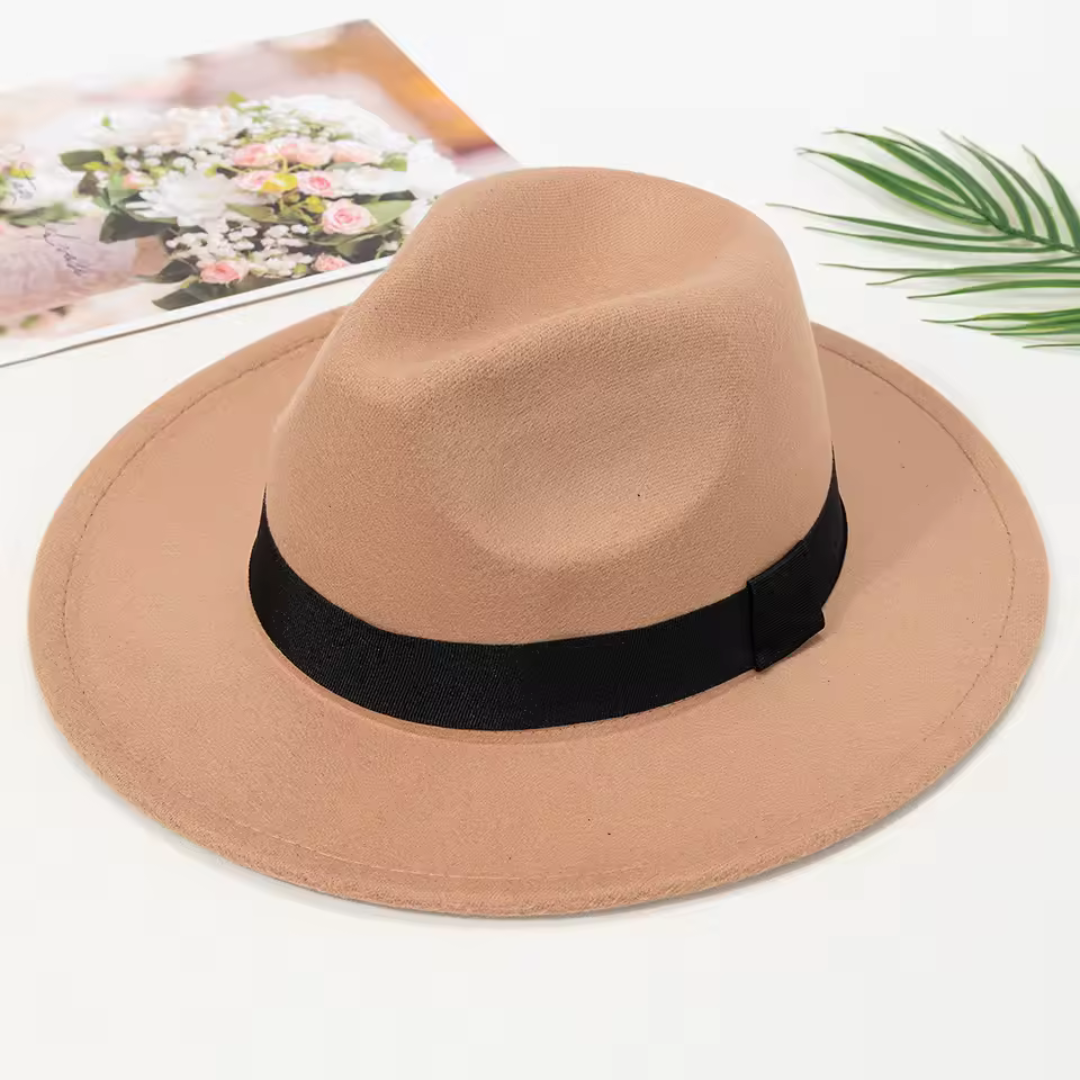 Fedora Hut | Modischer Filzhut mit breiter Krempe