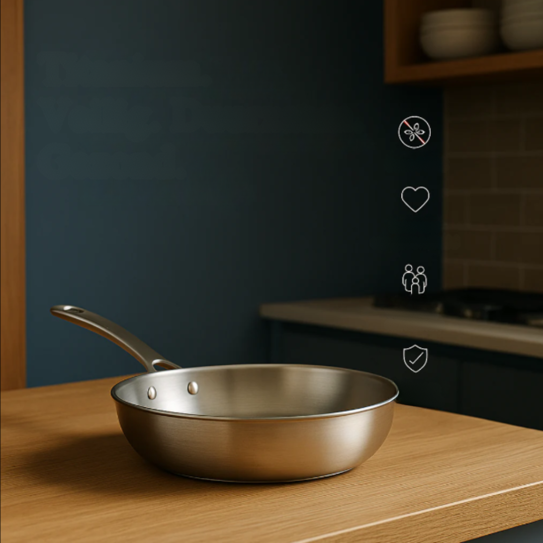 TitanSteel Bratpfanne | Langlebig, Stilvoll & Schadstofffrei für jede Küche