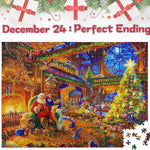 Festliches Puzzle-Countdown-Erlebnis – 1008 Teile Weihnachts-Puzzle