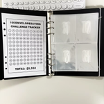 100 Umschläge Sparchallenge – Mit 6 Fächern – Verstellbar – Für persönliche Finanzplanung