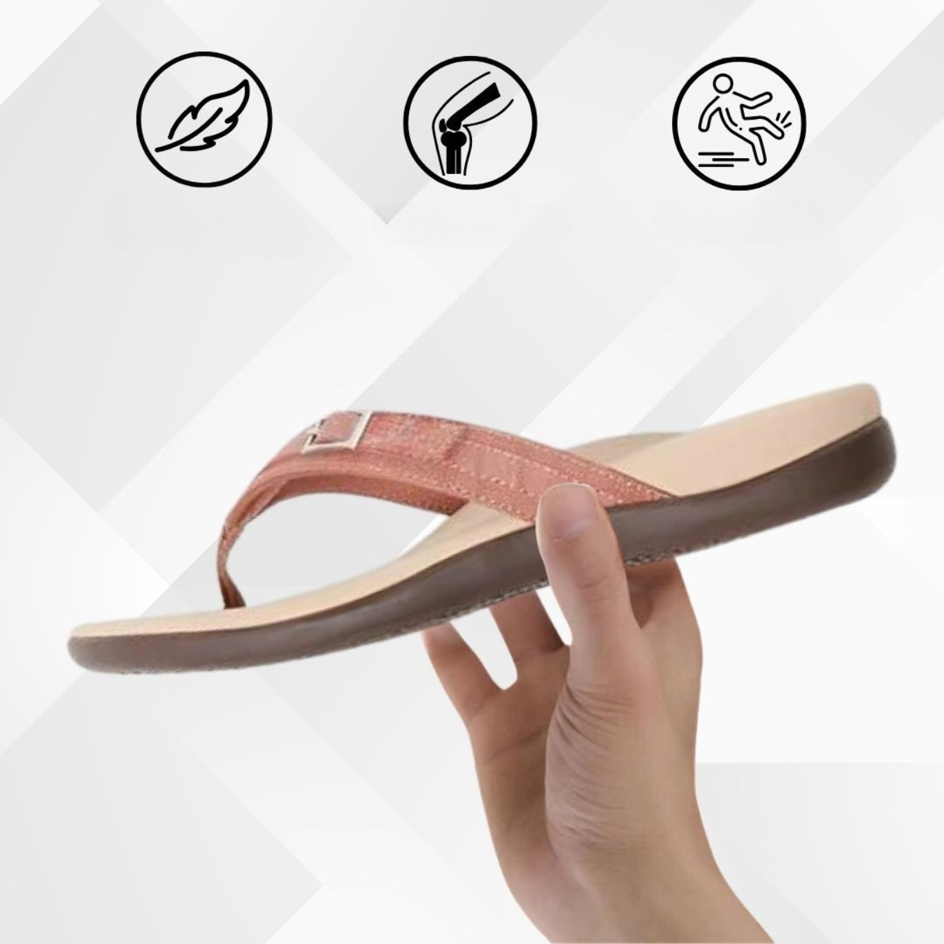 VitaWalk Komfortsandalen | Orthopädische schmerzlindernde Sandalen für Damen