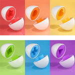 Formen Lernspielzeug – Mit Eierschalen und bunten Einsätzen – Fördert Formen- und Farberkennung