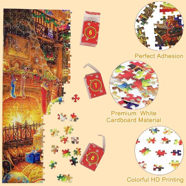 Festliches Puzzle-Countdown-Erlebnis – 1008 Teile Weihnachts-Puzzle