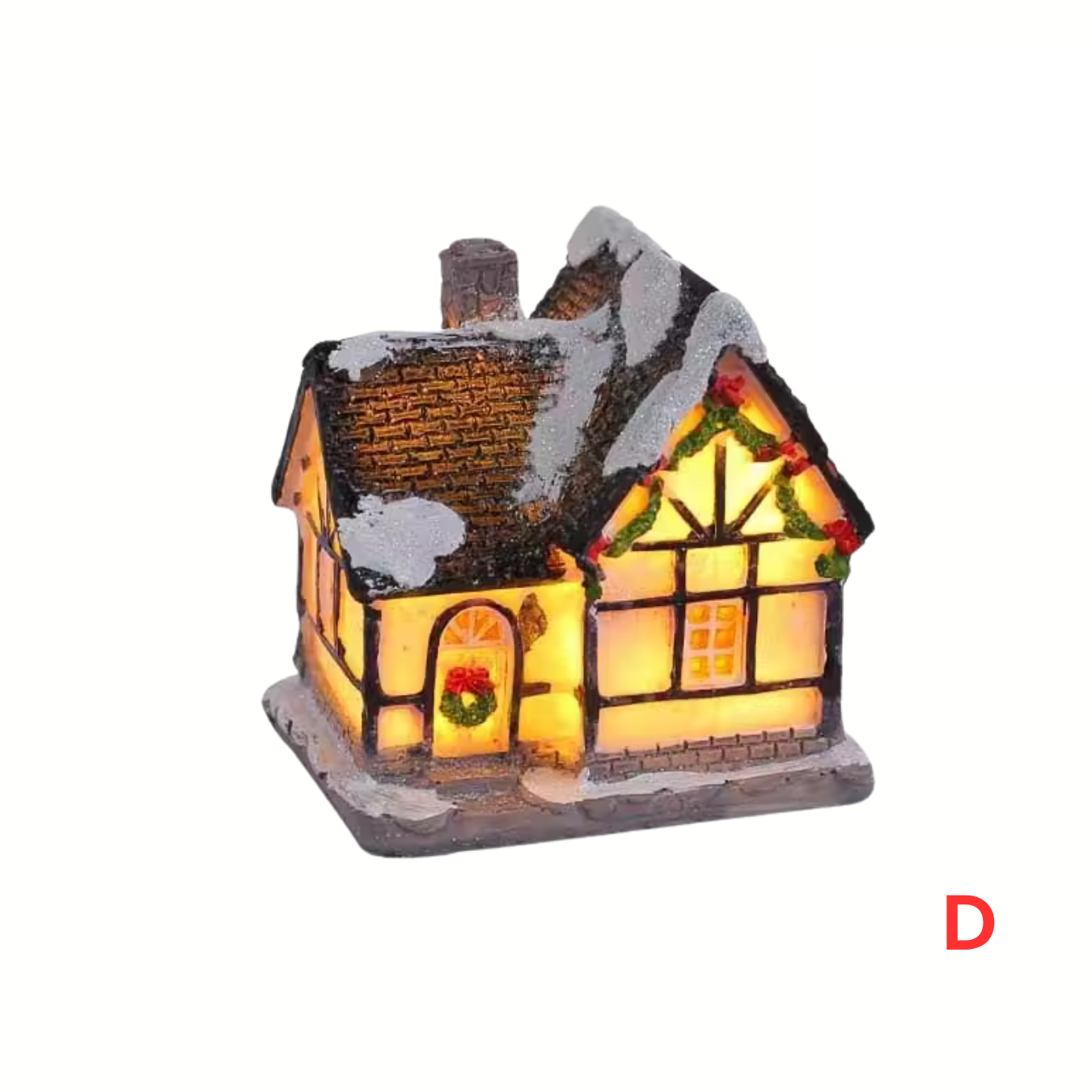 Weihnachtsdorf Häuschen Mini-LED-Dorfdeko