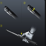 SteelGuard AutoStick | Sofort einsatzbereit Teleskopischer Sicherheits-Gehstock mit Ein-Klick-Auslösung