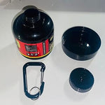 Proteinflasche – Mit Karabiner – Für Pulver und Flüssigkeiten – Robustes Design