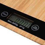 Digitale Küchenwaage – Mit Bambusoberfläche – Präzise Messung