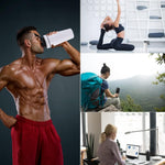 Shaker bottle – met roestvrijstalen bal – voor eiwitshakes