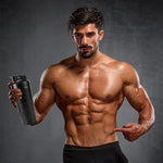 Shaker bottle – met roestvrijstalen bal – voor eiwitshakes