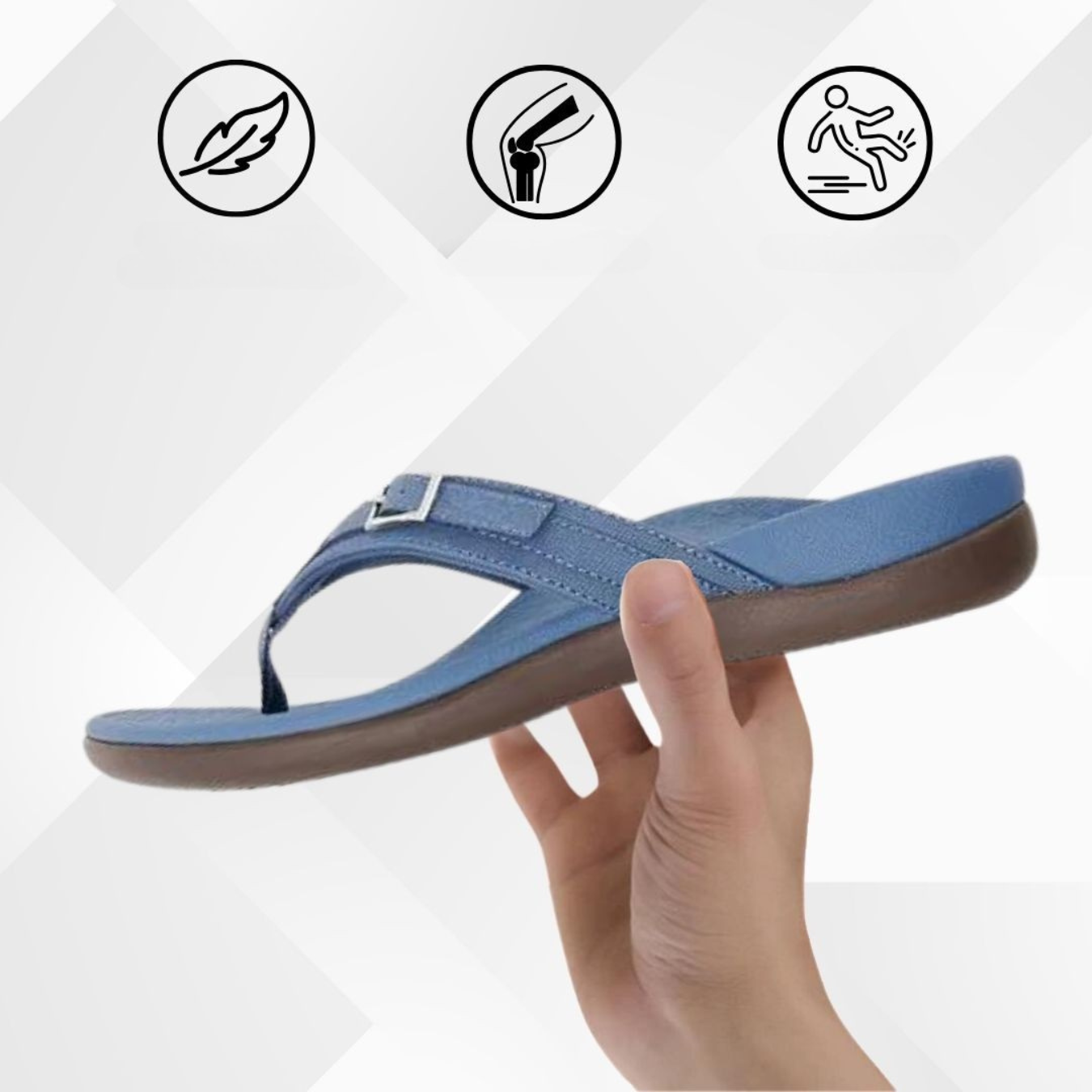 VitaWalk Komfortsandalen | Orthopädische schmerzlindernde Sandalen für Damen