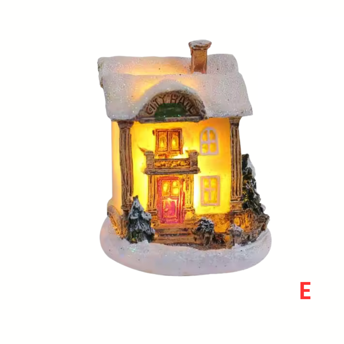 Weihnachtsdorf Häuschen Mini-LED-Dorfdeko