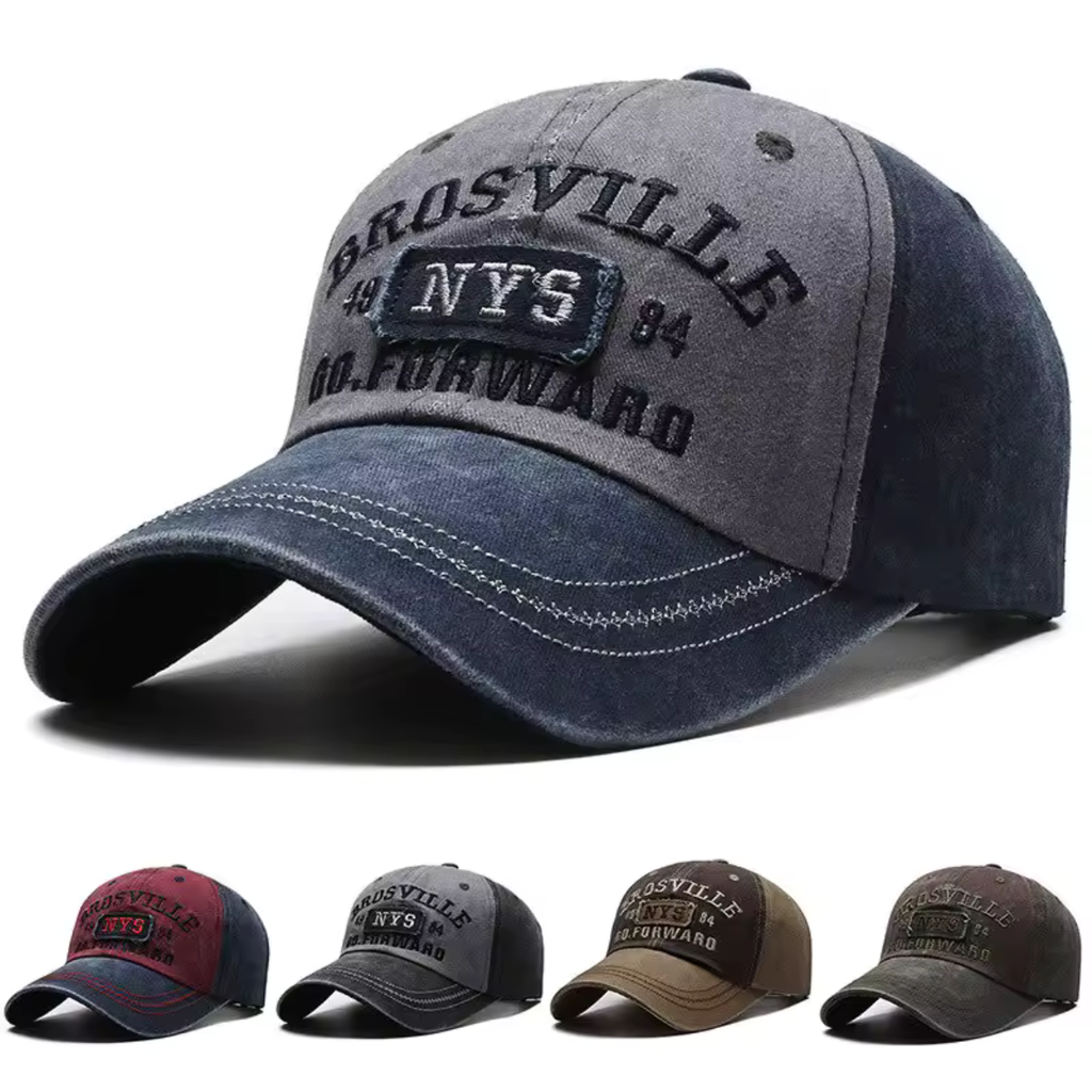 Nashville Vintage Basecap | Leichte Baumwoll-Kappe im Retro-Design