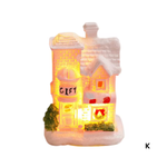 Weihnachtsdorf Rosa  | Niedliches LED-Häuschen in Rosa mit warmem Licht