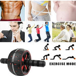 Ab Wheel – Mit rutschfestem Griff – Für Bauchmuskeltraining – Robustes Design