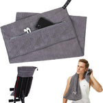 Sport Handtuch mit Tasche – Für Fitness und Outdoor – Schnelltrocknend und praktisch