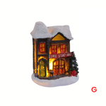 Weihnachtsdorf Häuschen Mini-LED-Dorfdeko